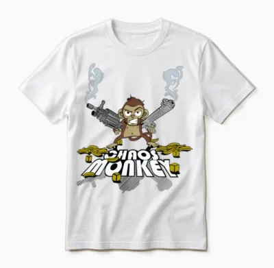 Chaos Monkey Unisex T-Shirt - White