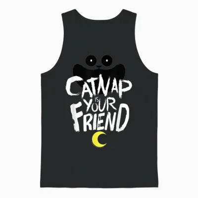Poppy Playtime Catnap Ist Dein Freund Unisex Tank Top - Black