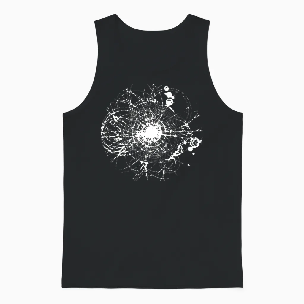 Higgs Boson Quantum Mechanics Lhc Particle Physics Unisex Tank Top in Black