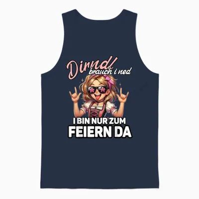 Dirndl Brauch I Ned Oktoberfest Trachtenshirt Damen Trachten Unisex Tank Top - Navy