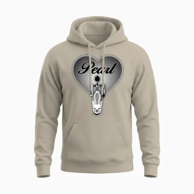 Pearl in Heart Unisex Hoodie - Sand