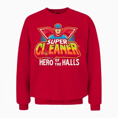 School Custodian School Staff Janitor Unisex Sweatshirt - Red