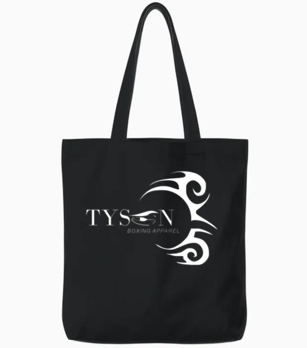 Mike Tyson Tattoo Tote Bags in Black