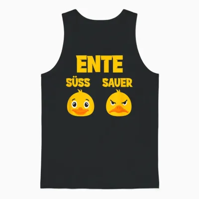 Ente Süß - Sauer Lustig Witzig Koch Landwirt Unisex Tank Top - Black
