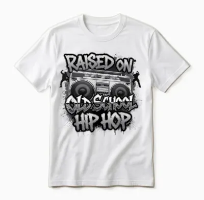 Hiphop Geschenk Für Jungs Mädchen Freestyle Graffiti Music Unisex T-Shirt - White