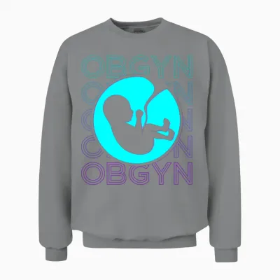 Obgyn Obstetrician Gynecologist Retro Unisex Sweatshirt - Sport Grey