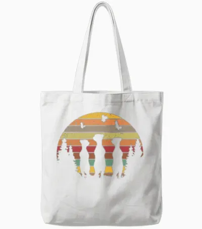 Meerkat Vintage Retro Tote Bags - White