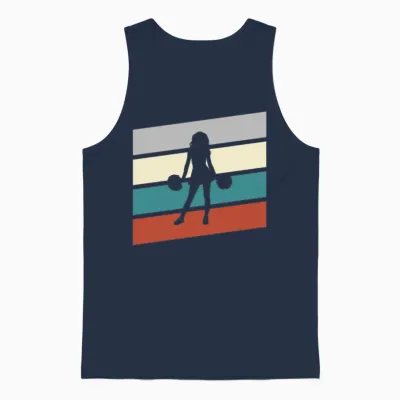 Cheerleading Retro Unisex Tank Top - Navy