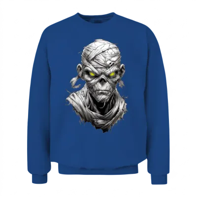 Mummy with Glowing Eyes Unisex Sweatshirt - Royal