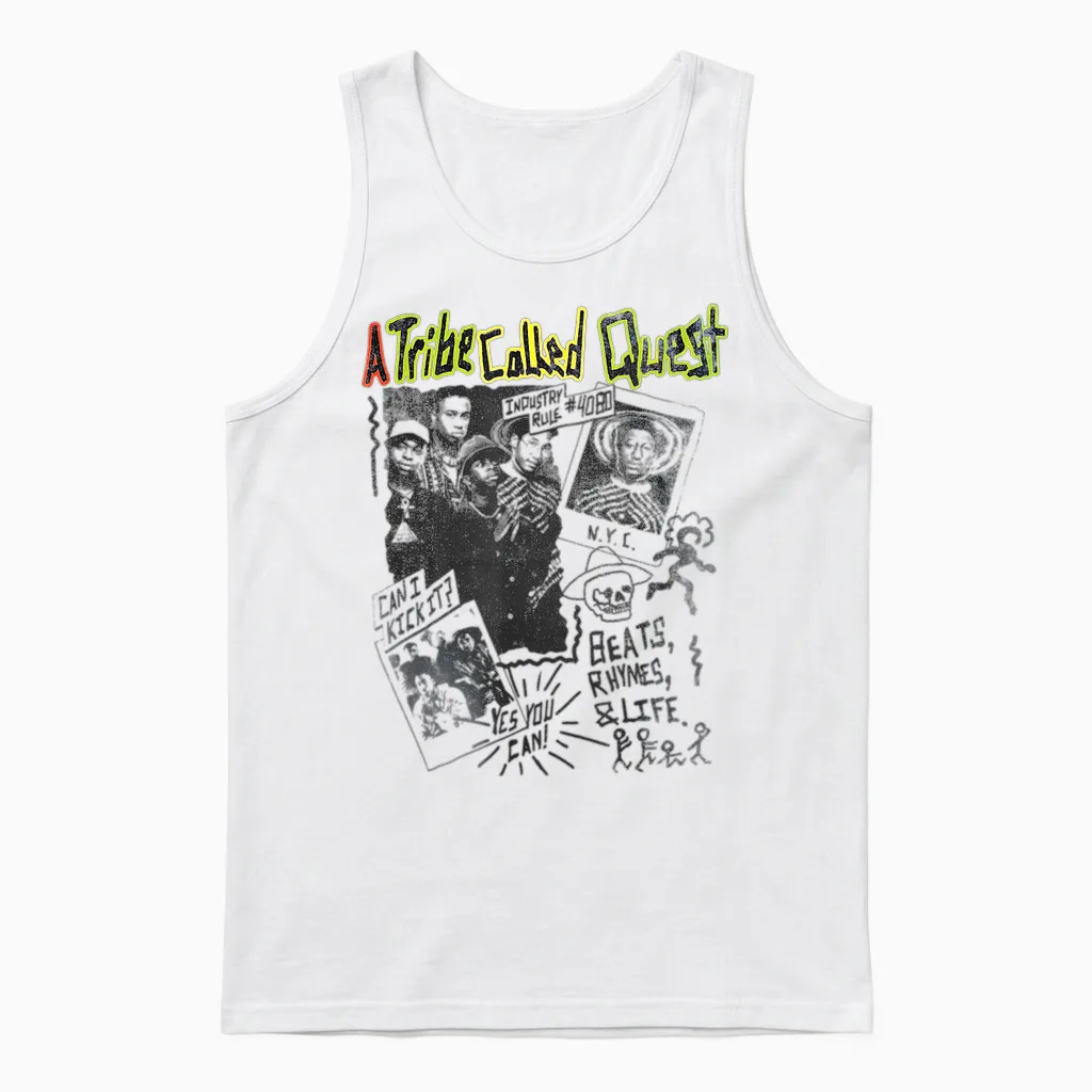 Eine Tribe Called Quest Band-Collage Unisex Tank Top in White