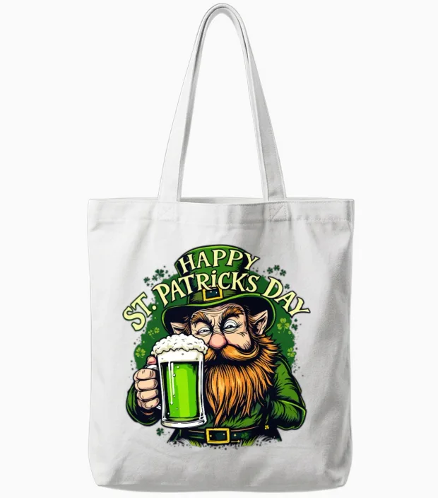 St Patrick S Day Tote Bags in White