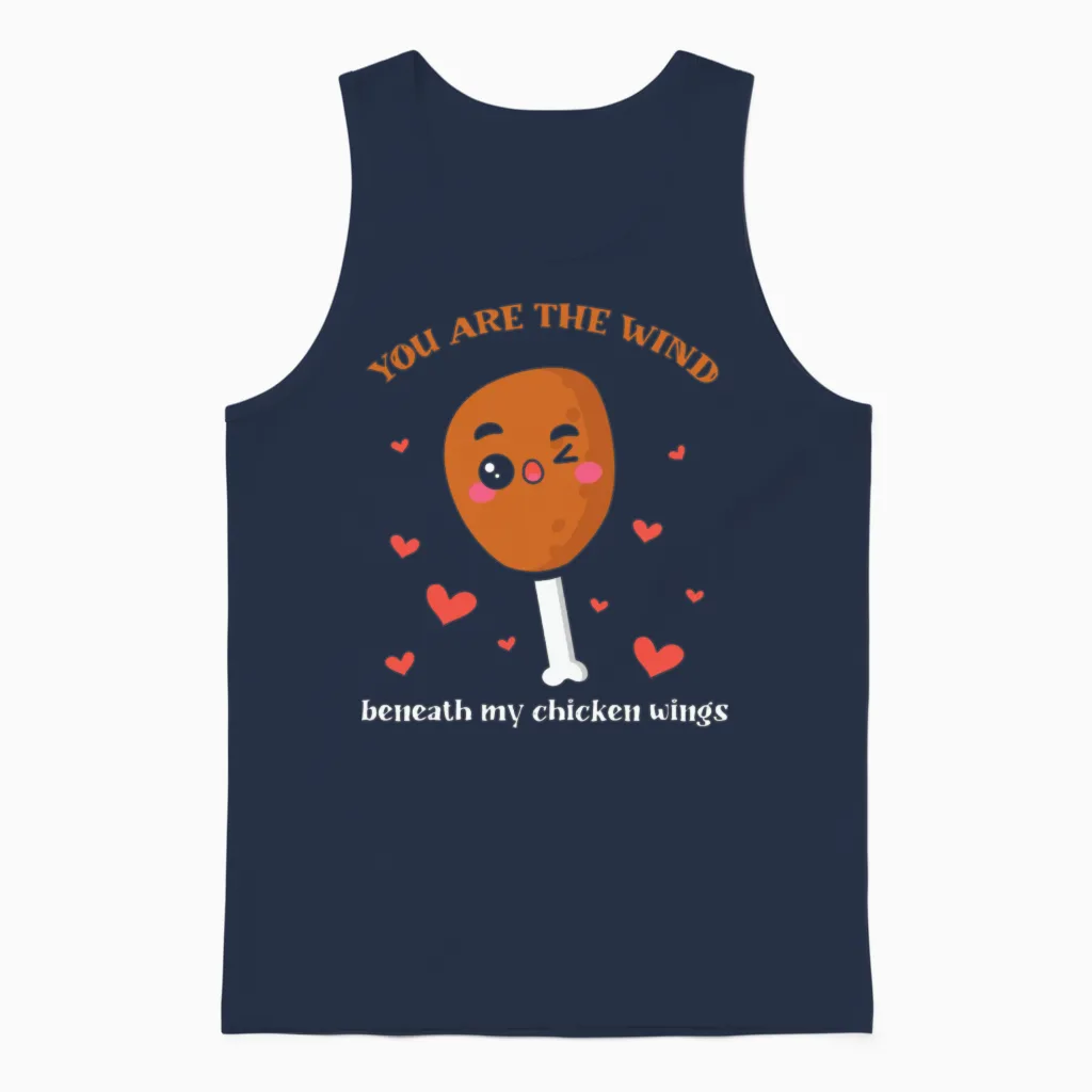Funny Food Lover Unisex Tank Top in Navy