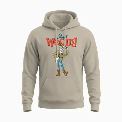 Disney Pixar Toy Story 4 Sheriff Woody Cowboy Unisex Hoodie - Sand