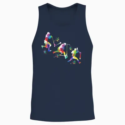 Stunt Scooter Unisex Tank Top - Navy