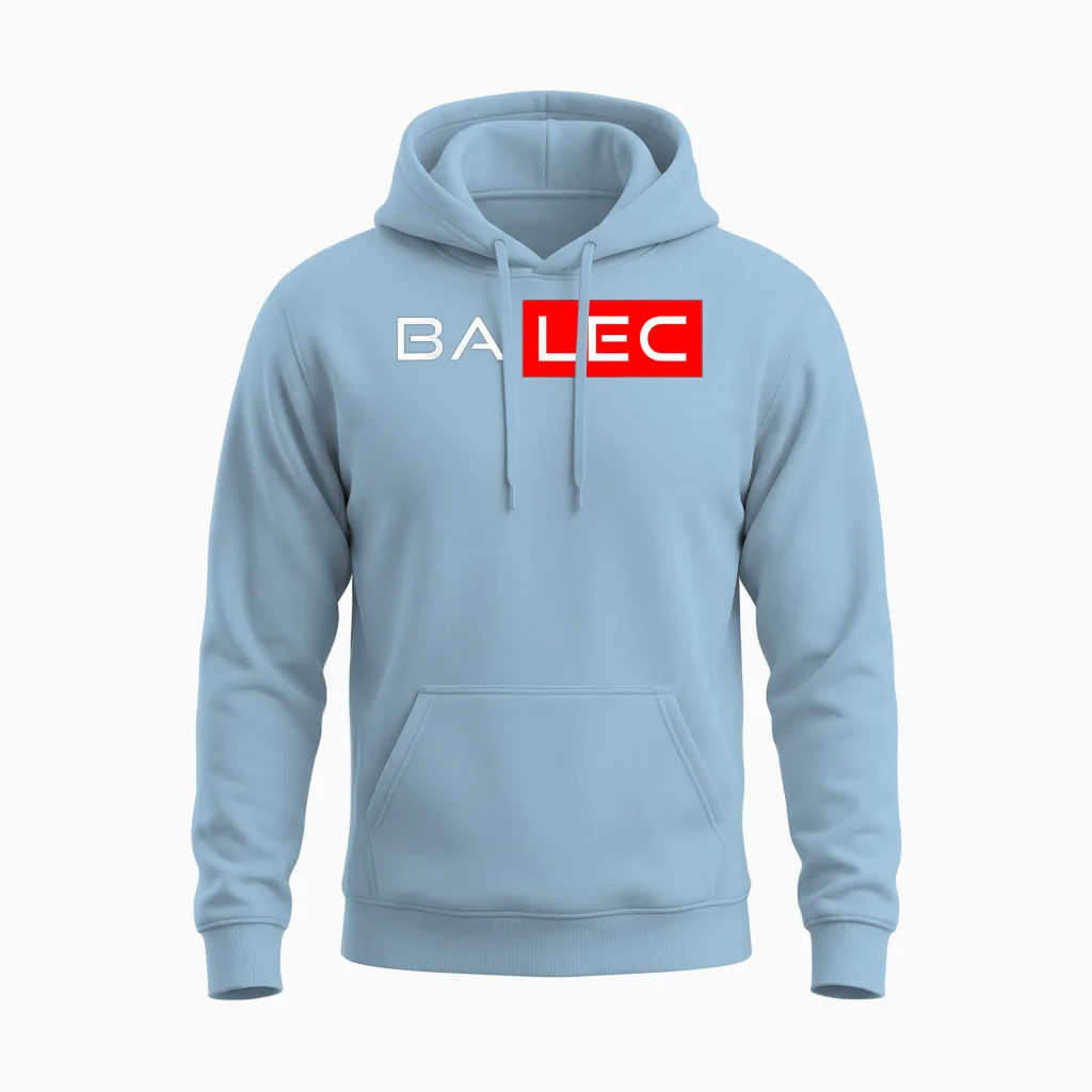 (je M'en) Balec Gift Man Humour Original Woman Funny Unisex Hoodie in Light Blue