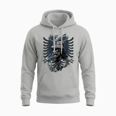 Albanien Albanischer Adler Kosovo Skënderbeu Skanderbeg Albanischer Nationalheld Adler Kosovo Albaner T-Shirt, Unisex Erwachsene Und Kinder, Schwarz, S, Eu 38/40 Unisex Hoodie - Ash