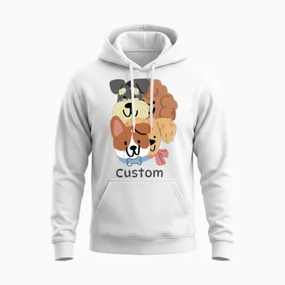 Custom Unisex Hoodie - White