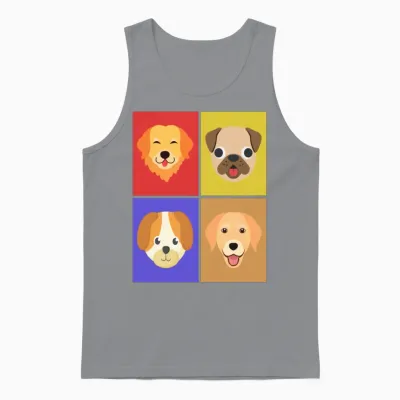 Dogs Unisex Tank Top - Sport Grey