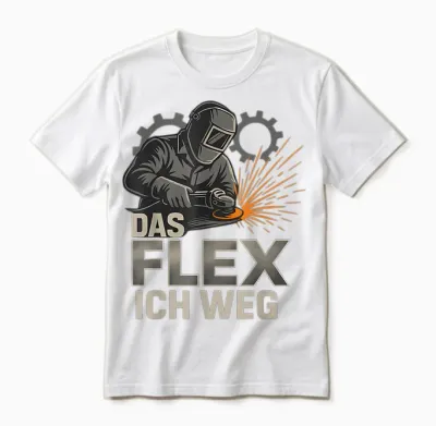 Das Flex Ich Weg Unisex T-Shirt - White