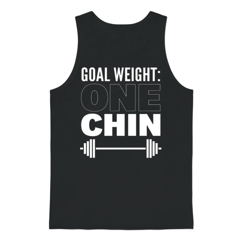Funny Weight Loss Muscle Builder Unisex Tank Top - Black