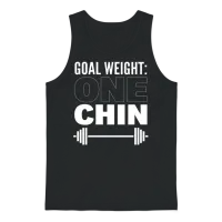 Funny Weight Loss Muscle Builder Unisex Tank Top - Black – 1
