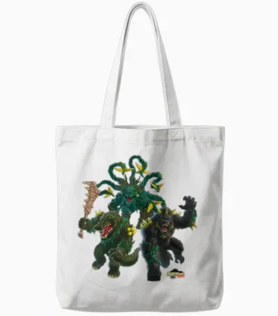 Schleich® Eldrador® Creatures Jungle Monster Tote Bags - White