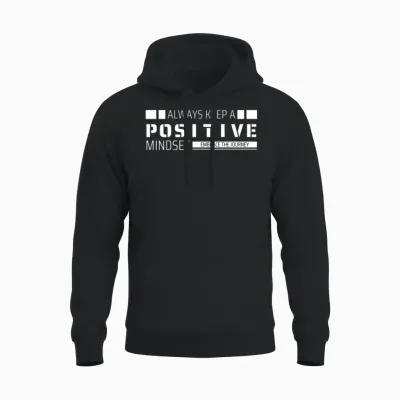 Always Keep a Positive Mindset Unisex Hoodie - Black