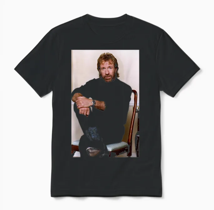 Chuck Norris Way of the Dragon Schauspieler & Kampfsport-Experte Unisex T-Shirt in Black