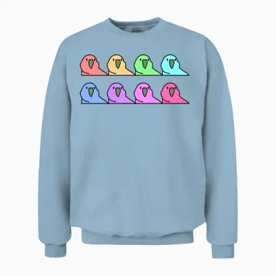 Party Parrot Unisex Sweatshirt - Light Blue