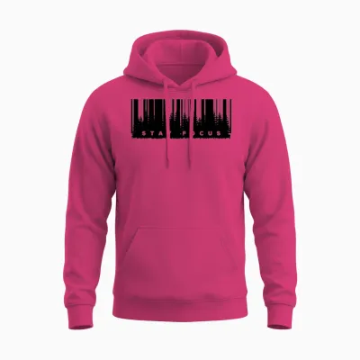 Stay Focus Unisex Hoodie - Heliconia