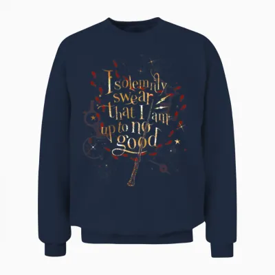 Harry Potter Harry Potter I Solemnly Swear Unisex Sweatshirt - Navy