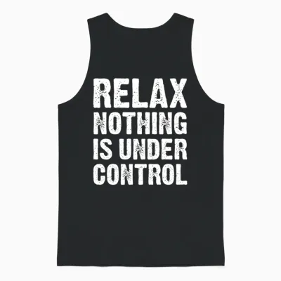 Funny Quote, Funny Quote Unisex Tank Top - Black