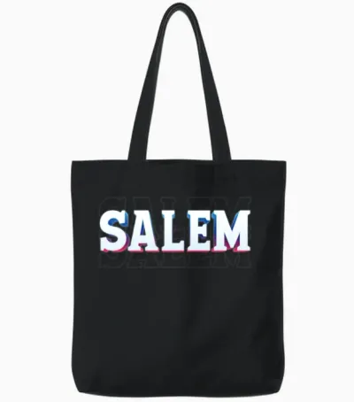 Retro - Salem Tote Bags - Black