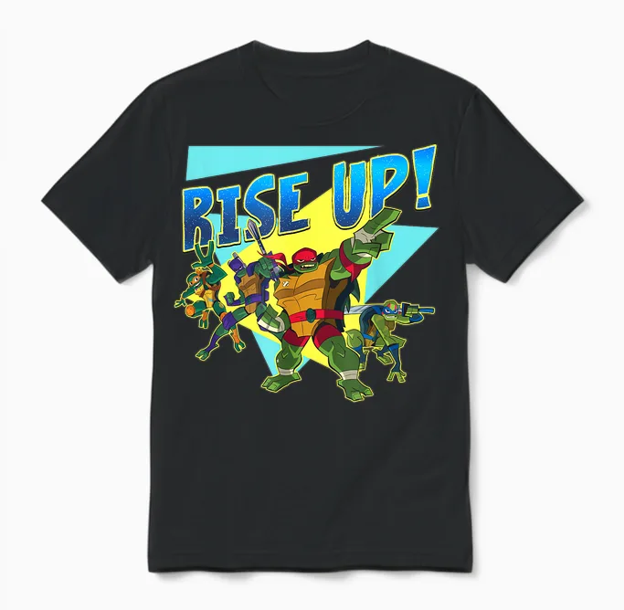 Tmnt - Rise Up! Unisex T-Shirt in Black