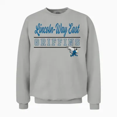 Lincoln-Way East High School Griffins C9 Unisex Sweatshirt - Ash
