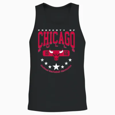 Nba-Offizieller Chicago Bulls Rising Star Unisex Tank Top - Black