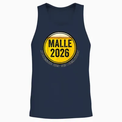 Malle 2026 Gruppe Mallorca Unisex Tank Top - Navy