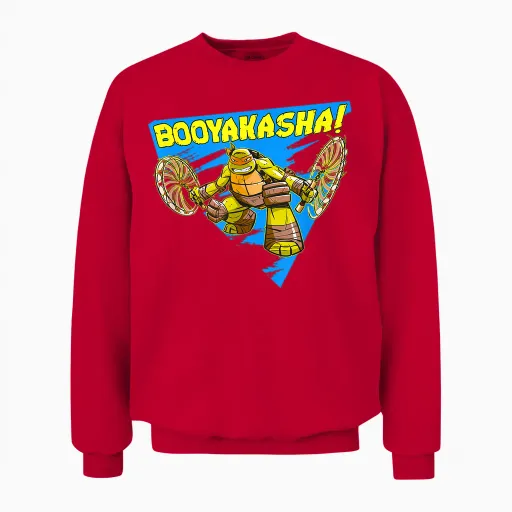 Michelangelo - Booyakasha! Unisex Sweatshirt - Red