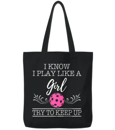 Do You Know Ernie Outdoor Pickleball Saying Fun Gi Tote Bags - Black