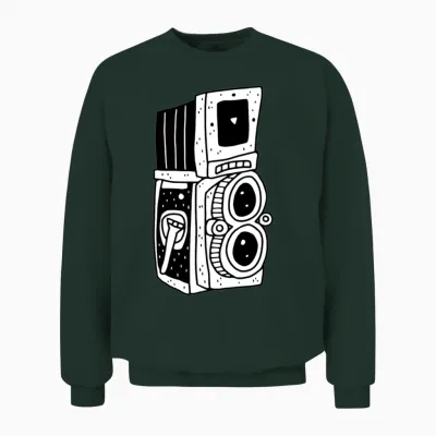 Retro Camera Unisex Sweatshirt - Forest