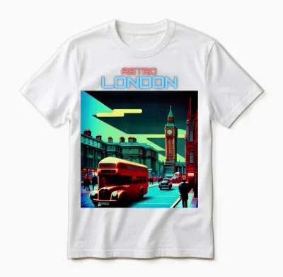 Retro London Unisex T-Shirt - White