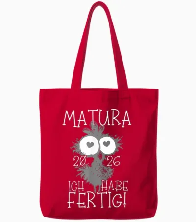 Matura 2026 Ich Habe Fertig! | Maturant | Maturantin Tote Bags - Red