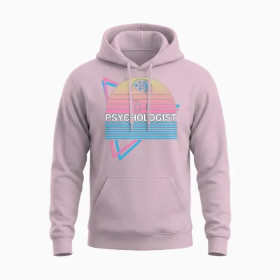 Psychologist Psychology Retro Unisex Hoodie - Light Pink