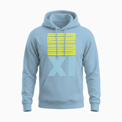 Gamma 23 Retro 11 Jordan Unisex Hoodie - Light Blue