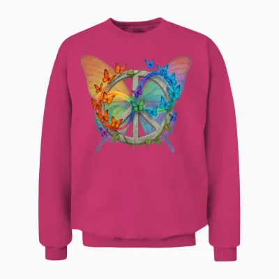 Butterfly Unisex Sweatshirt - Heliconia