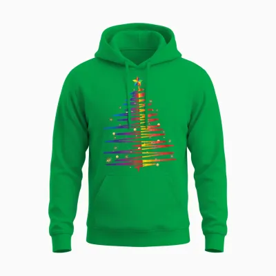 Christmas Fir Tree Unisex Hoodie - Irish Green