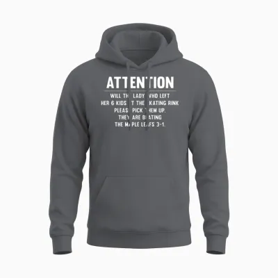 Canada Maple Leafs Hockey Game - Funny Winter Unisex Hoodie - Charcoal