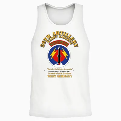 Army 56th Artillery Command Pershing Hardt Kaserne Unisex Tank Top - White