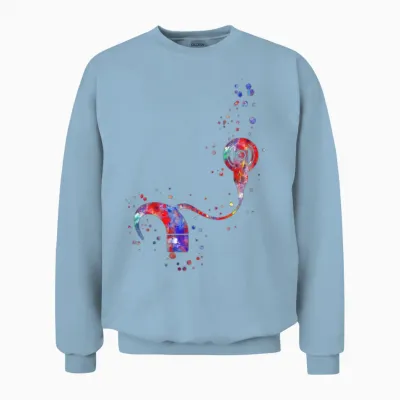 Cochlear Implant Unisex Sweatshirt - Light Blue
