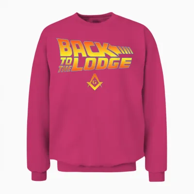 Back to the Lodge T-Shirt by Kuyang Freemason Unisex Sweatshirt - Heliconia